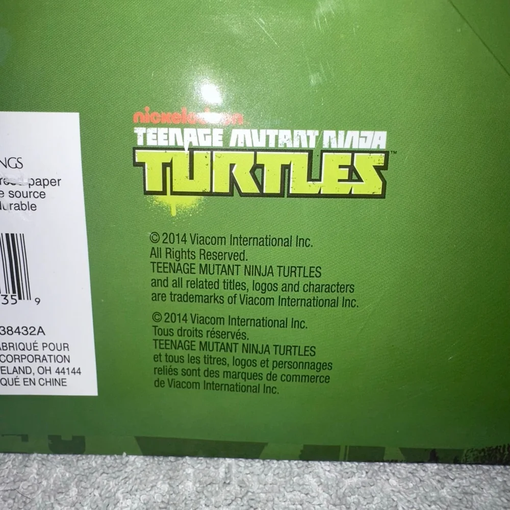 NOS 2014 American Greetings Teenage Mutant Ninja Turtles Oversized Gift Bag